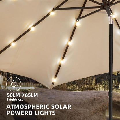 Solar Led Patio Umbrella